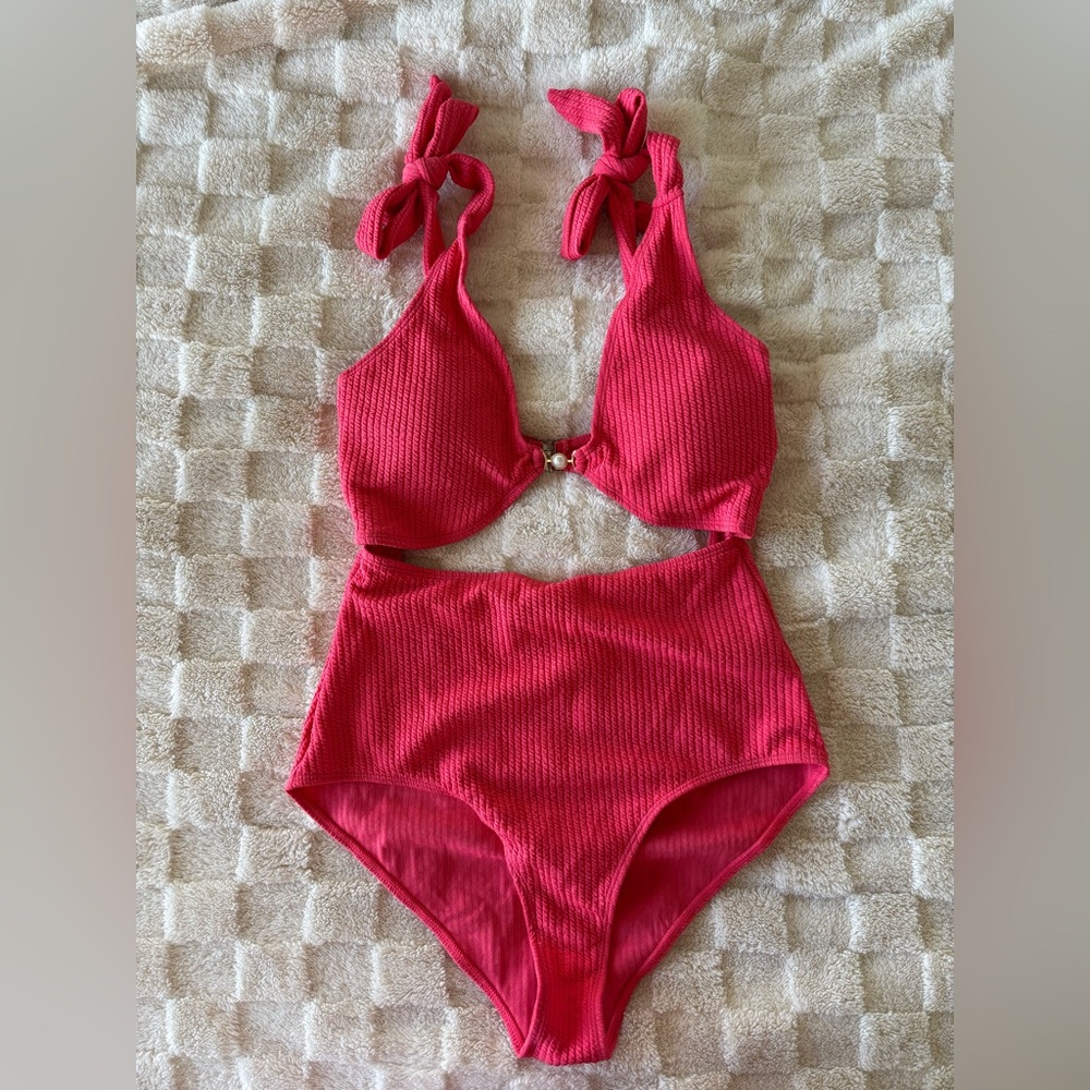 Women's Pink One Piece Swimsuit